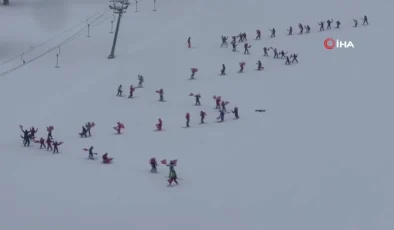 Karın Yıldızları Sarıkamış’ta – 300 öğrenci kayak kaymayı öğreniyor