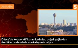 Düzce’de Kooperatif Kuran Kadınlar Organik Sabunları Türkiye Geneline Satıyor
