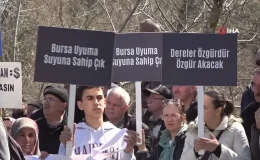 Köylüler Kocasu Deresi’ni Tehdit Eden Mermer Ocağına Karşı Eylem Yaptı